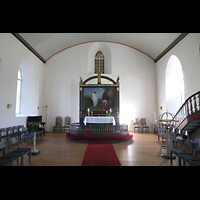 Brønnøysund, Kirke, Innenraum in Richtung Chor