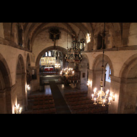 Bergen, Mariakirke, Blick vom Spieltisch in die Kirche