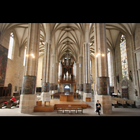 Erfurt, Dom St. Marien, Blick vom Chor zur Orgel