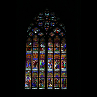 Köln (Cologne), Dom St. Peter und Maria, Fenster mit bunter Glasmalerei