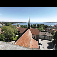 Konstanz, Münster Unserer Lieben Frau, Blick vom Münsterturm in Richtung Osten auf den Bodensee