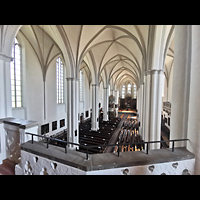 Berlin, St. Marienkirche, Seitlicher Blick von der Empore in die Kirche