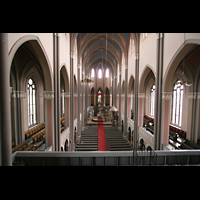 Wiesbaden, Marktkirche, Blick von der Orgelempore in die Kirche