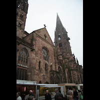 Freiburg, Münster Unserer Lieben Frau, Querhaus mit Turm