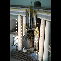 Berlin, St. Hedwigs-Kathedrale, Orgel vom Kuppelrundgang aus