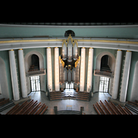 Berlin, St. Hedwigs-Kathedrale, Blick vom Kuppelumgang auf die Orgel (bis 2019)
