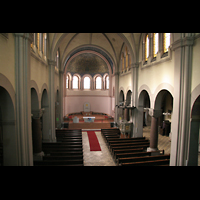 Berlin, St. Joseph, Blick von der Orgelempore in den Innenraum