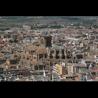 Granada, Catedral, Gesamtansicht von der Alhambra aus
