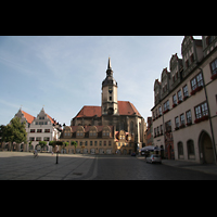 Naumburg, Stadtkirche St. Wenzel, Marktplatz mit Wenzelskirche