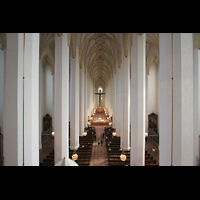 München (Munich), Liebfrauendom, Innenraum von der Orgelempore aus