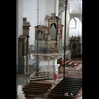 Salzburg, Dom, Blick von der Orgelempore zur Venezianischen Orgel