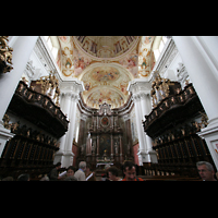 St. Florian, Stiftskirche, Beide Chororgeln