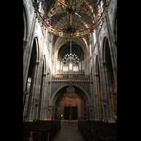 Wien (Vienna), Votivkirche, Innenraum / Hauptschiff in Richtung Orgel