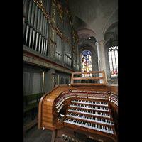 Straubing, Basilika St. Jakob, Orgel und Spieltisch vor 2020