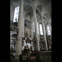 Straubing, Basilika St. Jakob, Chorraum mit Chororgel vor 2020