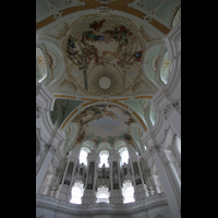 Neresheim, Abteikirche, Orgel mit Deckengemlde