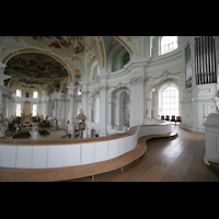 Neresheim, Abteikirche, Orgelempore