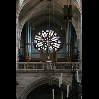 Nürnberg (Nuremberg), St. Lorenz, Große Orgel und Rosette