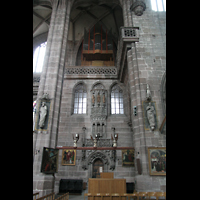 Nürnberg (Nuremberg), St. Lorenz, Chororgel im Chorraum