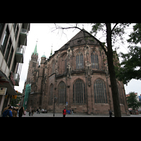 Nürnberg (Nuremberg), St. Lorenz, Chor von außen
