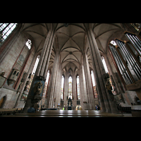 Nürnberg (Nuremberg), St. Sebald, Ostchorraum mit Orgel