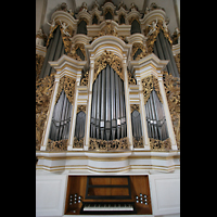 Merseburg, Dom St. Johannes und St. Laurentius, Rckpositiv mit eigenem Spieltisch