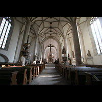 Merseburg, Dom St. Johannes und St. Laurentius, Innenraum / Hauptschiff in Richtung Chor