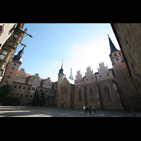 Merseburg, Dom St. Johannes und St. Laurentius, Ansicht vom Hof