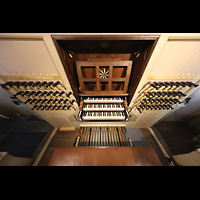 Alkmaar, Sint Laurenskerk, Spieltisch von oben