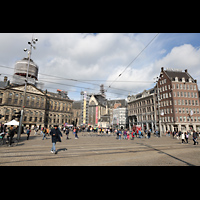 Ansicht vom Dam von Südosten Amsterdam, Nieuwe Kerk, Ansicht vom Dam von Südosten