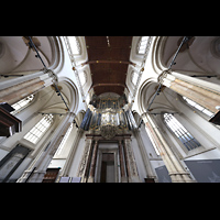 Hauptorgel mit offenen Flügeltüren perpsektivisch Amsterdam, Nieuwe Kerk, Hauptorgel mit offenen Flügeltüren perpsektivisch