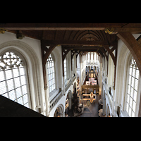 Blick vom Dach der Orgel in die Kirche Amsterdam, Nieuwe Kerk, Blick vom Dach der Orgel in die Kirche