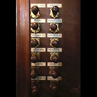 Oberer Teil der Registerstaffel der Transeptorgel Amsterdam, Nieuwe Kerk, Oberer Teil der Registerstaffel der Transeptorgel