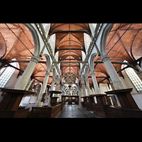 Amsterdam, Oude Kerk, Hauptschiff in Richtung Chor
