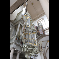 Amsterdam, Westerkerk, Orgel seitlich perspektivisch