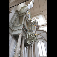 Amsterdam, Westerkerk, Orgel seitlich perspektivisch