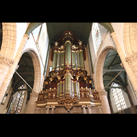 Gouda, Sint Janskerk - Grote Kerk, Orgelempore perspektivisch