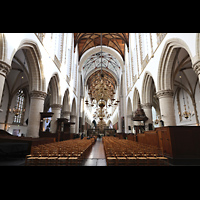 Hauptschiff in Richtung Chor Haarlem, Sint Bavokerk, Hauptschiff in Richtung Chor