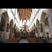 Blick von der Bierung in den Chorraum Haarlem, Sint Bavokerk, Blick von der Bierung in den Chorraum