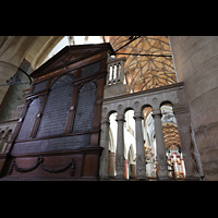 Bericht über Belagerung Haarlems 1573 an Rückseite des hinteren Chorabschlusses Haarlem, Sint Bavokerk, Bericht über Belagerung Haarlems 1573 an Rückseite des hinteren Chorabschlusses