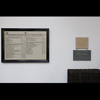 Tafel der Organisten von St. Bavo, u.a. auch W.A. Mozart und G.F. Händel Haarlem, Sint Bavokerk, Tafel der Organisten von St. Bavo, u.a. auch W.A. Mozart und G.F. Händel