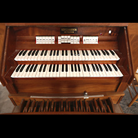 Spieltisch der Orgel in der Brouwerskapel (Brauerkapelle) Haarlem, Sint Bavokerk, Spieltisch der Orgel in der Brouwerskapel (Brauerkapelle)