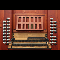 Kampen, Sint Nicolas Bovenkerk, Spieltisch der Chororgel