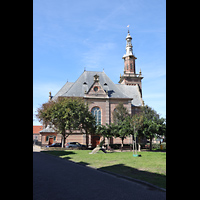 Katwijk aan Zee, Nieuwe Kerk, Ansicht von Osten von der Zuidstraat