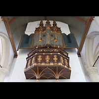 Leiden, Hooglandse Kerk, de Swart/von Hagerbeer-Orgel perspektivisch