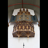 Leiden, Hooglandse Kerk, Orgelempore mit de Swart/von Hagerbeer-Orgel