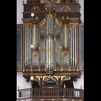 Leiden, Hooglandse Kerk, Prospekt der de Swart/von Hagerbeer-Orgel