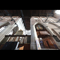 Leiden, Pieterskerk, Transeptorgel, Vierung und Chorraum