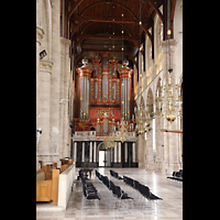 Rotterdam, Sint Laurenskerk, Blick von der Kenzel ins Hauptschiff und zur Hauptorgel