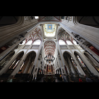 s-Hertogenbosch, Sint Janskathedraal, Querhaus mit Blick ins Vierungsgewlbe und in den Chor